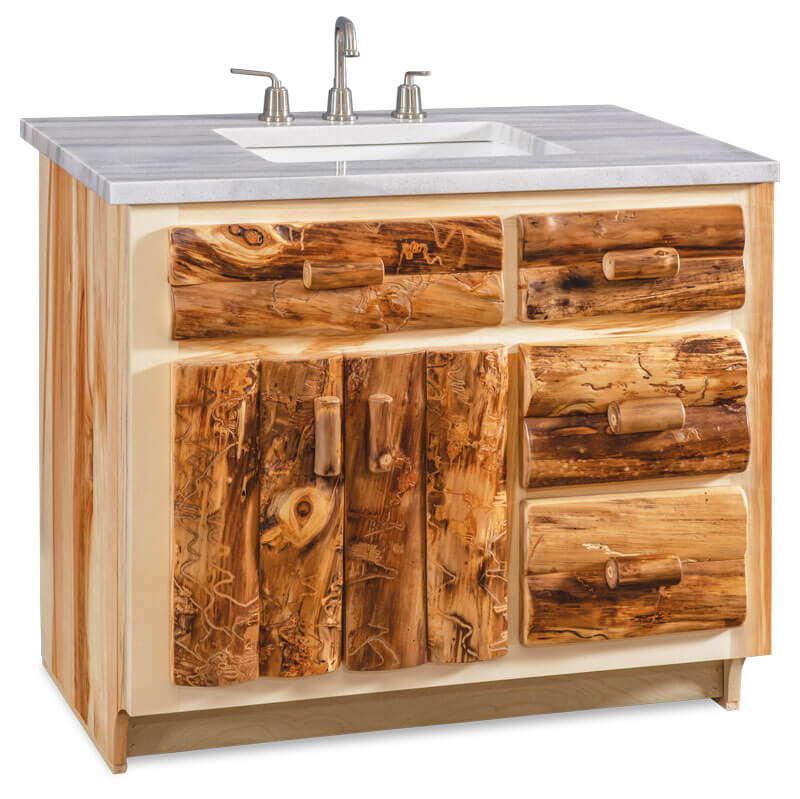 Fireside Log Furniture 36 Inch Bathroom Vanity