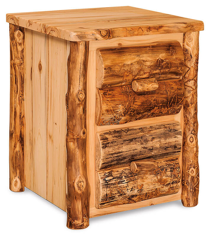 Fireside Log Furniture File Cabinet