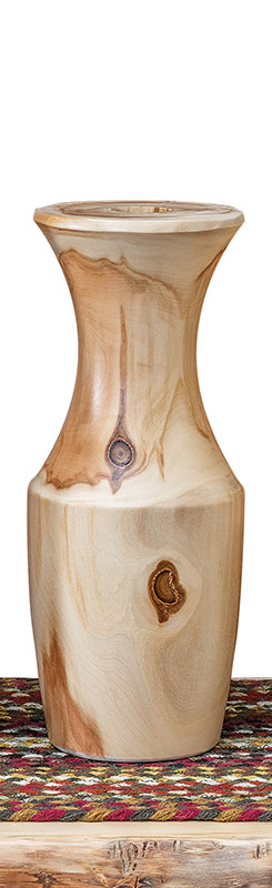 Fireside Log Furniture Vase V-14 Aspen